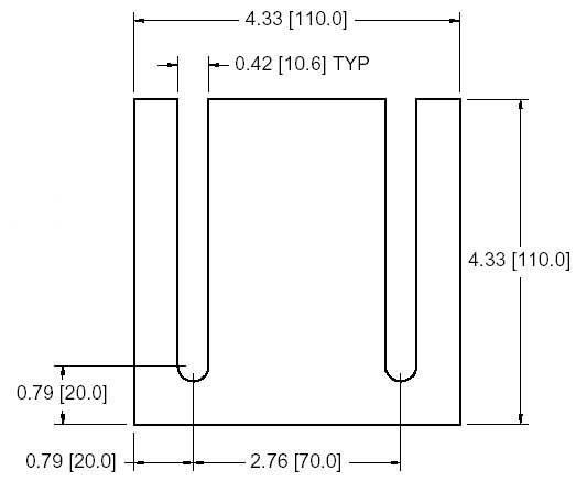 DSCH044 Series Shim Drawing