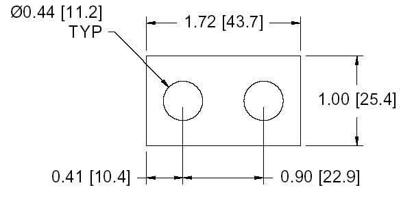DSCP001 Series Spacer Drawing