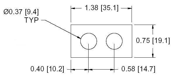 DSCP002 Series Spacer Drawing