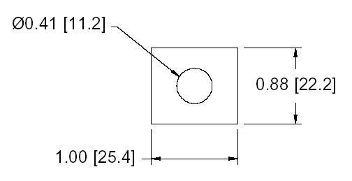 DSCP004 Series Spacer Drawing