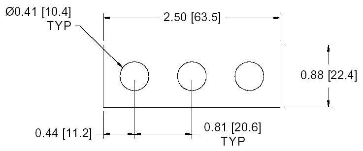 DSCP008 Series Spacer Drawing