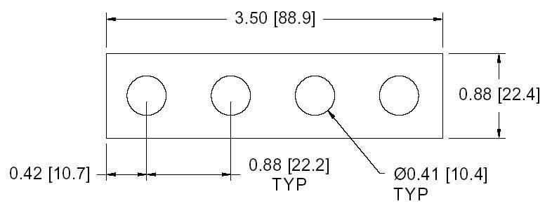 DSCP011 Series Spacer Drawing