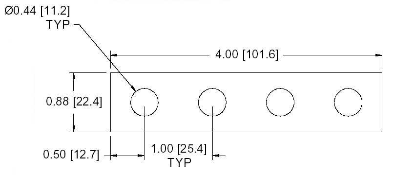 DSCP011 Series Spacer Drawing