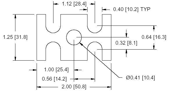 DSCP013 Series Spacer Drawing