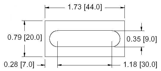 DSCP016 Series Spacer Drawing