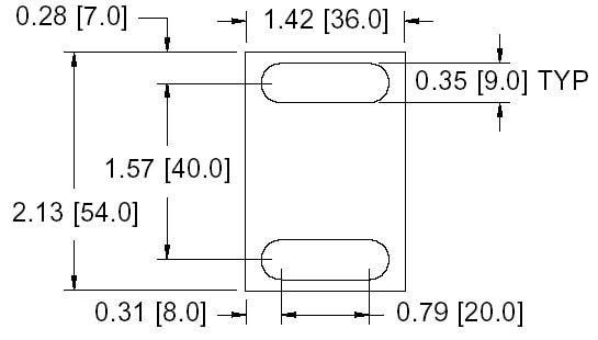 DSCP017 Series Spacer Drawing