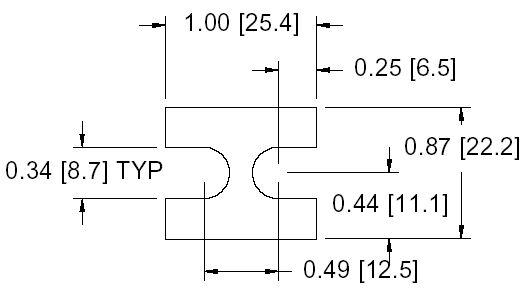 DSCP018 Series Spacer Drawing