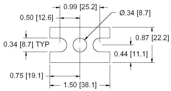 DSCP019 Series Spacer Drawing