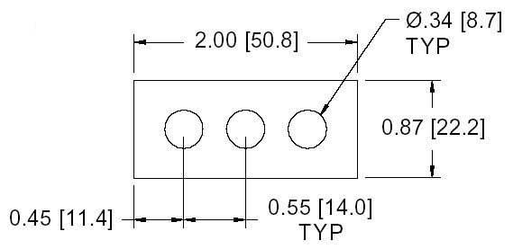DSCP020 Series Spacer Drawing