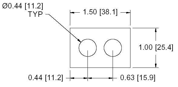 DSCP022 Series Spacer Drawing