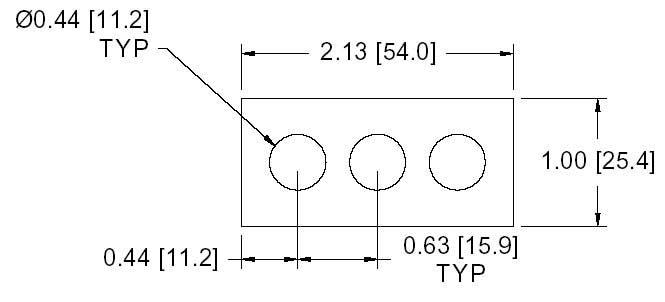 DSCP023 Series Spacer Drawing