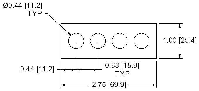 DSCP024 Series Spacer Drawing