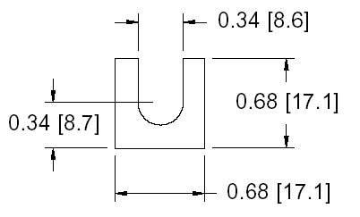 DSCP027 Series Spacer Drawing