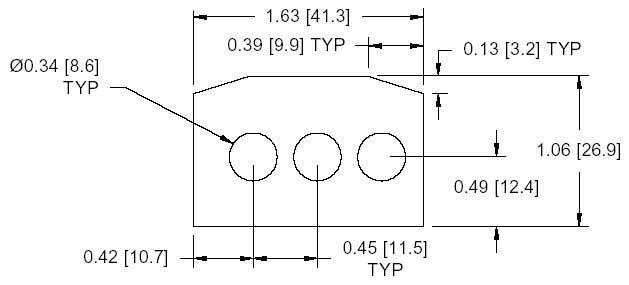 DSCP028 Series Spacer Drawing