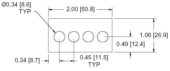 DSCP029 Series Spacer Drawing