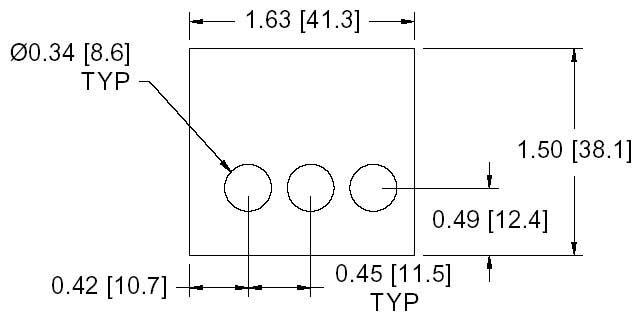 DSCP030 Series Spacer Drawing