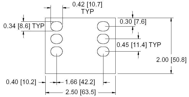 DSCP031 Series Spacer Drawing