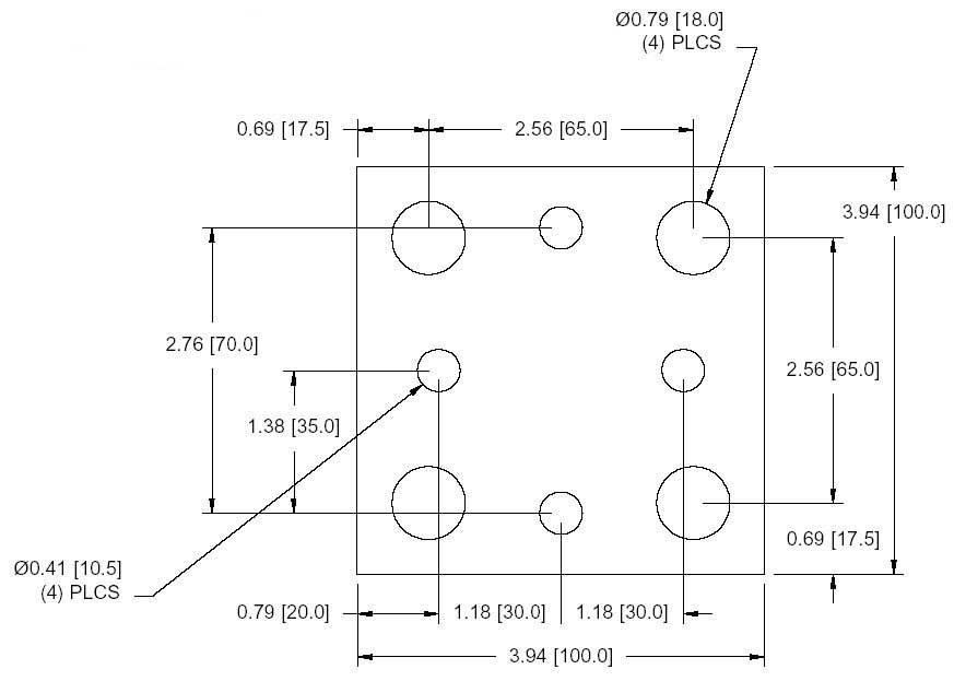 DSCP035 Series Spacer Drawing