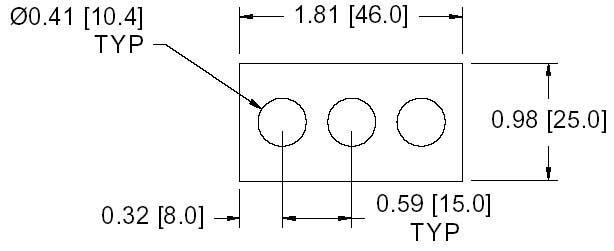 DSCP039 Series Spacer Drawing