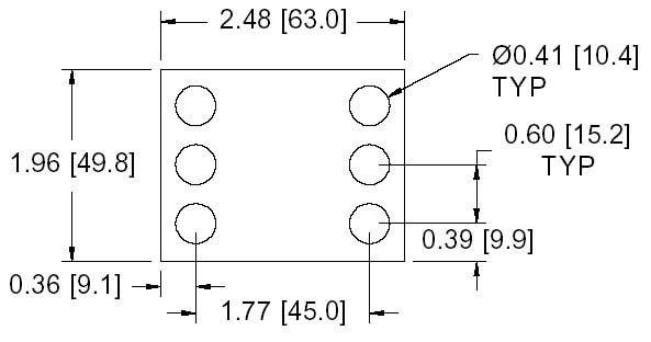 DSCP043 Series Spacer Drawing