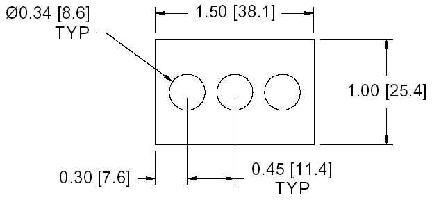 DSCP045 Series Spacer Drawing