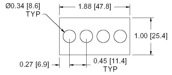 DSCP046 Series Spacer Drawing