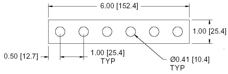 DSCP047 Series Spacer Drawing