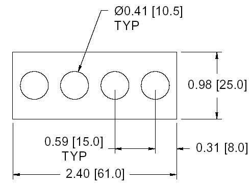 DSCP051 Series Spacer Drawing
