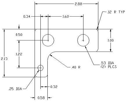 DSCP056 Series Spacer Drawing