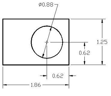 DSCP058 Series Spacer Drawing
