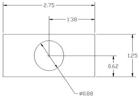 DSCP062 Series Spacer Drawing