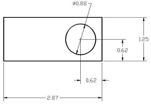 DSCP063 Series Spacer Drawing
