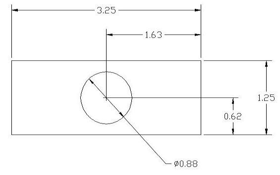 DSCP064 Series Spacer Drawing