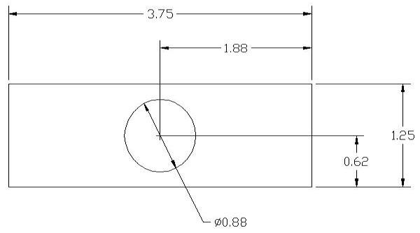 DSCP065 Series Spacer Drawing