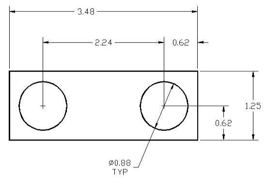 DSCP067 Series Spacer Drawing