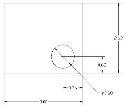 DSCP070 Series Spacer Drawing