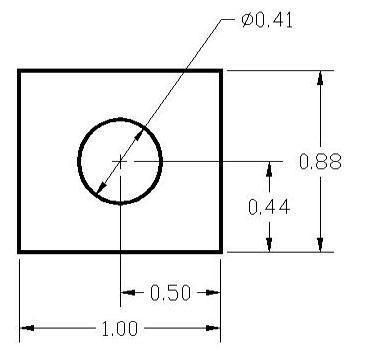 FSD 40221 Metric Thickness Spacer Drawing