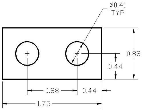 FSD 40222 Metric Thickness Spacer Drawing