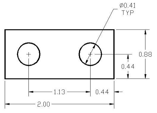FSD 40223 Metric Thickness Spacer Drawing
