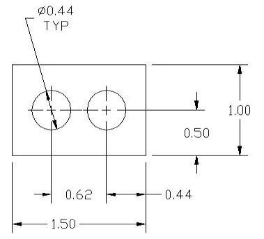 FSD 40874 Metric Thickness Spacer Drawing