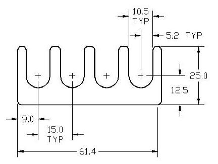 NAAMS ASH400 Series Individual Shims Drawing