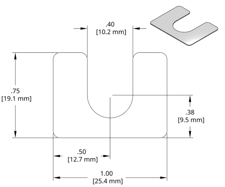 DSCH001 Series Shim Drawing