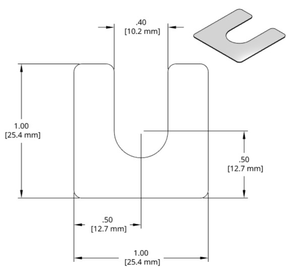 DSCH002 Series Shim Drawing