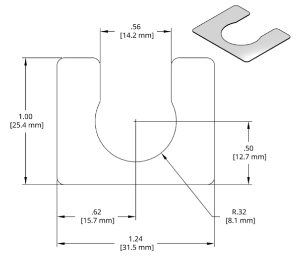 DSCH003 Series Shim Drawing