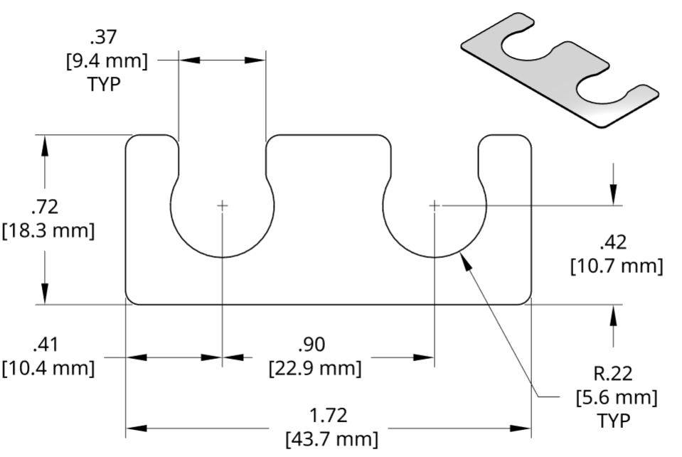 DSCH004 Series Shim Drawing