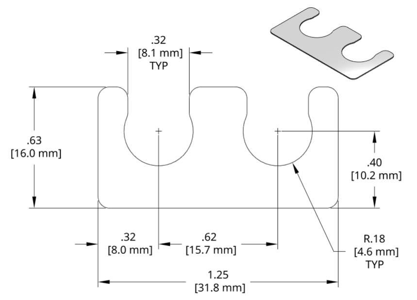 DSCH005 Series Shim Drawing