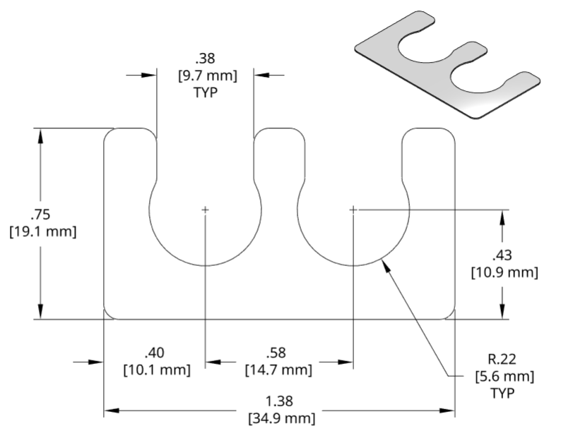 DSCH006 Series Shim Drawing