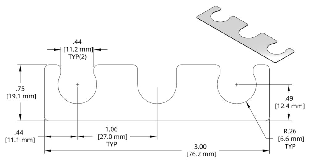 DSCH010 Series Shim Drawing