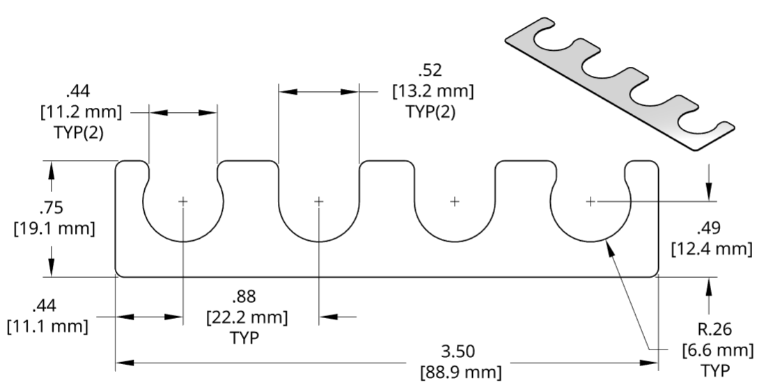 DSCH011 Series Shim Drawing