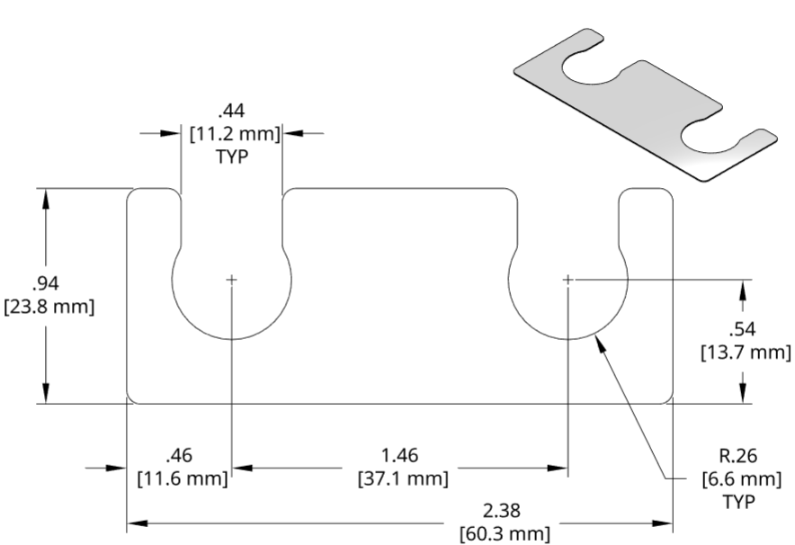 DSCH012 Series Shim Drawing